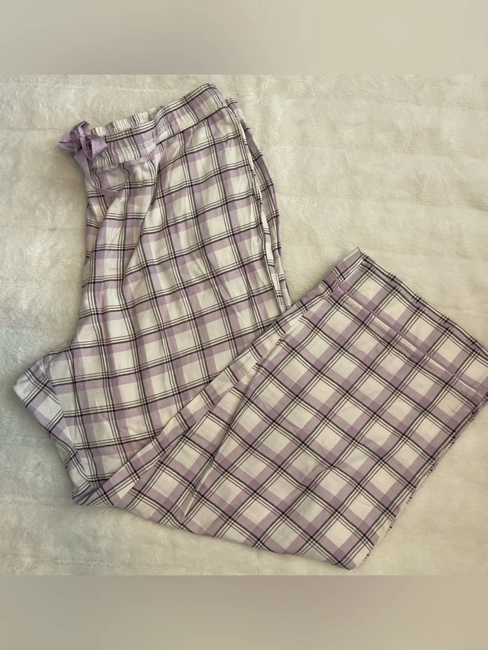 State Of Day Pajama Pants Sunday Plaid, XXL Purple